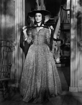 Vivien Leigh nelle vesti della protagonista di Via col vento (1939) di V. Fleming.De Agostini Picture Library