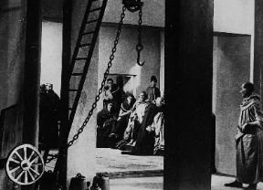 Cinema. Una scena del film La passione di Giovanna d'Arco di C. Th. Dreyer (1928).De Agostini Picture Library