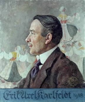 Erik Axel Karlfeldt in un ritratto di C. Larsson (Stoccolma, Museo Nazionale).De Agostini Picture Library