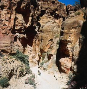 Arenaria. Rocce di arenaria nei pressi di Petra, in Giordania.De Agostini Picture Library