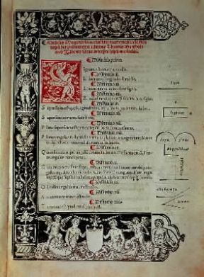 Euclide. Pagina degli Elementi in una versione latina del sec. XV (Firenze, Biblioteca Nazionale).Firenze, Biblioteca Nazionale