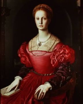 Agnolo Bronzino, detto l'Allori. Ritratto di Lucrezia Panciatichi (Firenze, Uffizi).Firenze, Uffizi