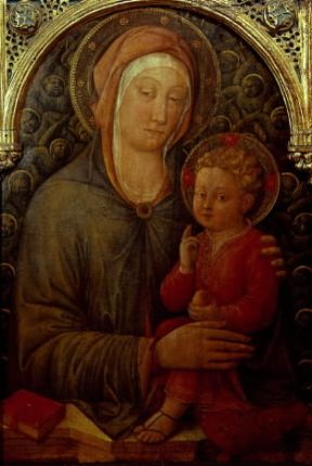 Jacopo Bellini . Madonna col Bambino benedicente (Venezia, Gallerie dell'Accademia).De Agostini Picture Library/G. Dagli Orti