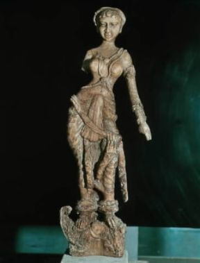Afghanistan. Statuetta in avorio proveniente dal cosiddetto tesoro di Begram (Kabul, Museo Nazionale).De Agostini Picture Library