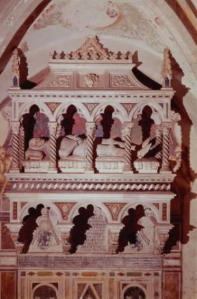 Acciaiuoli NiccolÃ². Il monumento funebre, opera di scuola fiorentina del sec. XIV (Firenze, Certosa del Galluzzo)De Agostini Picture Library