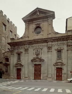 Bernardo Buontalenti, detto Bernardo dalle Girandole . La facciata della chiesa di S. Trinita a Firenze.De Agostini Picture Library/G. Nimatallah