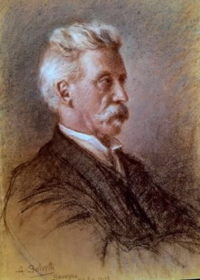 Giuseppe Cesare Abba in un ritratto di A. Salvetti (Brescia, proprietÃ  Abba).De Agostini Picture Library
