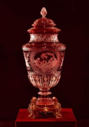 Baccarat. Vaso delle cristallerie di Baccarat, sec. XIX.De Agostini Picture Library