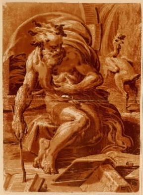 CamaÃ¯eu. Diogene di Ugo da Carpi, silografia realizzata con la tecnica camaÃ¯eu.De Agostini Picture Library