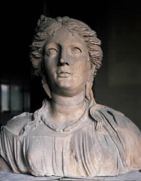 Cerere in un busto romano di terracotta (Roma, Museo Nazionale Romano).De Agostini Picture Library