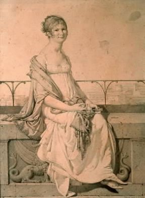 Disegno .Ritratto di Barbara Bansi di D. Ingres (Parigi, Louvre).Parigi, Louvre