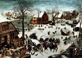 Fiammingo. Censimento a Betlemme di Pieter Bruegel il Vecchio (Bruxelles, MusÃ©es Royaux des Beaux-Arts).Bruxelles, MusÃ©es Royaux des Beaux-Arts