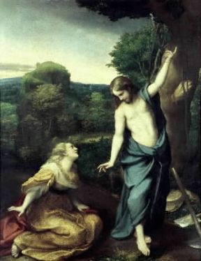 Antonio Allegri, detto il Correggio . Noli me tangere (Madrid, Prado).Madrid, Prado