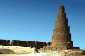 Abbasidi. Minareto a spirale della Grande Moschea a Samarra in Irak.De Agostini Picture Library/A. Vergani