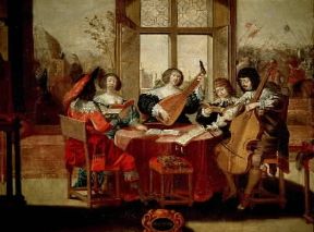 Camera. Esecuzione di una cantata profana in un dipinto di A. Bosse (sec. XVII; Tours, MusÃ©e des Beaux-Arts).Tours, MusÃ©e des Beax-Arts