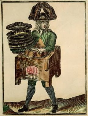 Cappello. Fabbricante di cappelli del sec. XVII in una stampa dell'epoca (Parigi, MusÃ©e Carnavalet).De Agostini Picture Library/M. Seemuller