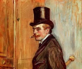 Cappello. Il cilindro nel ritratto di Monsieur Louis Pascal di H. de Toulouse-Lautrec (Albi, MusÃ©e Toulouse-Lautrec).De Agostini Picture Library/G. Dagli Orti