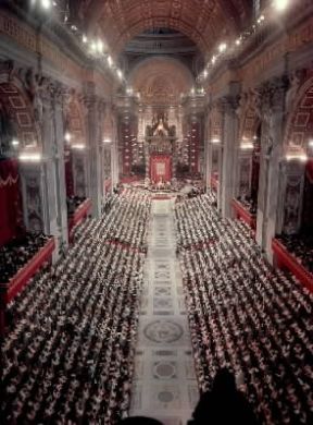 Concilio . Assemblea generale del Concilio Vaticano II convocato da Giovanni XXIII.De Agostini Picture Library