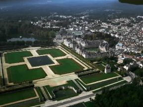 Fontainebleau. Veduta aerea del castello e del giardino.De Agostini Picture Library