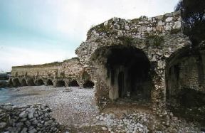 Formia. Rovine romane a Marina di Castellone.De Agostini Picture Library/G. Nimatallah