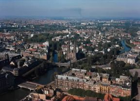 Alsazia. Veduta aerea di Strasburgo.De Agostini Picture Library/Schmidt