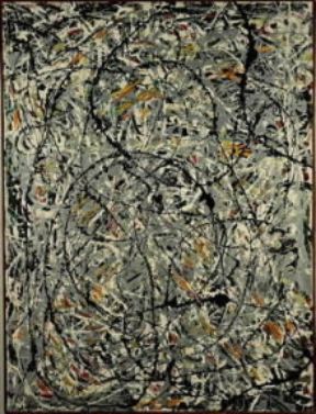 Jackson Paul Pollock. Sentieri ondulati (1947; Roma, Galleria Nazionale d'Arte Moderna).De Agostini Picture Library/A. Dagli Orti