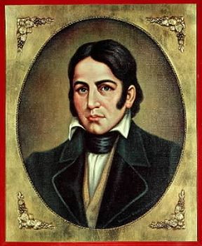 David Crocket in un ritratto di C. B. Normann.Austin, Texas Library