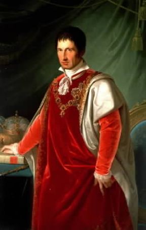 Francesco IV d'Asburgo Este, duca di Modena e Reggio in un ritratto di A. Malatesta (Modena, Galleria Estense).De Agostini Picture Library/A. De Gregorio