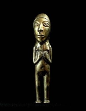 Inca . Figurina femminile in oro fuso a cera persa (sec. XV; Lima, Museo de Arte).De Agostini Picture Library/G. Dagli Orti