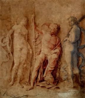 Disegno . Diana, Marte e Venere di A. Mantegna (Londra, British Museum).Londra, British Museum