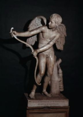 Amore. Una copia romana di Eros che incorda l'arco di Lisippo (Roma, Musei Capitolini).De Agostini Picture Library/V. Pirozzi