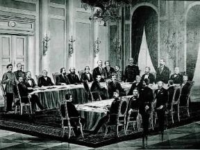 Congresso di Berlino . Una seduta del Congresso.De Agostini Picture Library