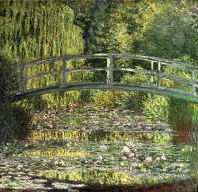 Francia. Il bacino delle ninfee, armonia verde di C. Monet (Parigi, MusÃ©e d'Orsay).De Agostini Picture Library/G. Dagli Orti