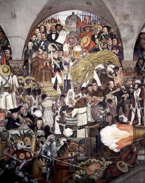 America. Juarez e la costituzione del 1857 , murale di D. Rivera nel Palazzo Nazionale di CittÃ  di Messico.De Agostini Picture Library/M. Seemuller