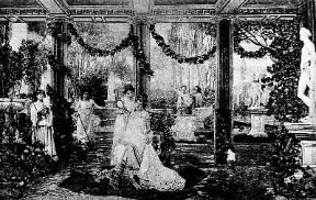 Cinema. Un fotogramma del film Gli ultimi giorni di Pompei (1908).De Agostini Picture Library