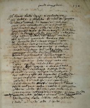 Dei delitti e delle pene . Pagina autografa del trattato di C. Beccaria (1764; Milano, Biblioteca Ambrosiana).Milano, Ambrosiana
