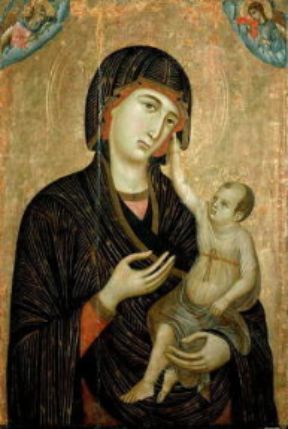 Duccio di Buoninsegna . Madonna di Crevole (Siena, Museo dell'Opera del Duomo).De Agostini Picture Library/G. Nimatallah