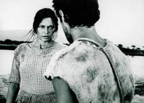Lucia BosÃ¨ in una scena del film Sotto il segno dello Scorpione.De Agostini Picture Library