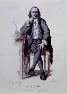 Pierre Corneille in un'incisione riprodotta nell'edizione Teatro completo del 1877.De Agostini Picture Library