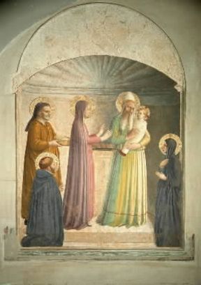 Presentazione . Presentazione di GesÃ¹ al Tempio, opera del Beato Angelico (Firenze, S. Marco).De Agostini Picture Library/G. Nimatallah