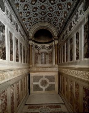 Urbino. Il sacello del Perdono, uno degli ambienti meglio conservati del Palazzo Ducale.De Agostini Picture Library/A. Dagli Orti