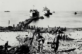 II guerra mondiale. Lo sbarco degli Anglo-americani ad Anzio (gennaio 1944).De Agostini Picture Library