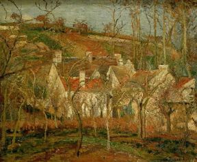 Impressionismo . I tetti rossi di C. Pissarro (Parigi, MusÃ©e d'Orsay).De Agostini Picture Library/G. Dagli Orti
