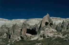 Abitazione. Esempi di dimore rupestri in Cappadocia.De Agostini Picture Library