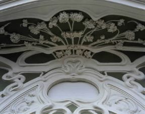 Art Nouveau. Particolare degli stucchi del villino Ruggeri a Pesaro.De Agostini Picture Library/A. Dagli Orti