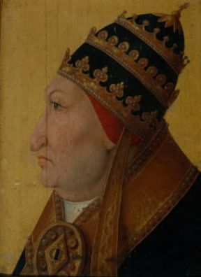 Alessandro VI in un ritratto del sec. XVI (Digione, MusÃ©e des Beaux-Arts).De Agostini Picture Library/G. Dagli Orti