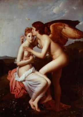 Amore e Psiche in un dipinto di FranÃ§ois GÃ©rard.De Agostini Picture Library/G. Nimatallah