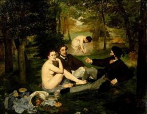 Impressionismo . Le dÃ©jeuner sur l'herbe di Ãˆ. Manet (Parigi, MusÃ©e d'Orsay).De Agostini Picture Library/G. Dagli Orti