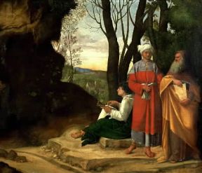 Giorgione. I tre filosofi (Vienna, Kunsthistorisches Museum).De Agostini Picture Library / G. Nimatallah