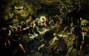 Iacopo Robusti detto il Tintoretto. Ultima cena (Venezia, Chiesa di S. Giorgio Maggiore).De Agostini Picture Library/F. Ferruzzi